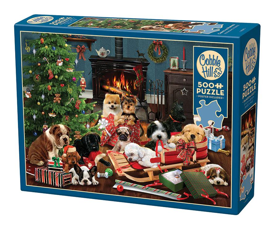 500pc: Christmas Puppies