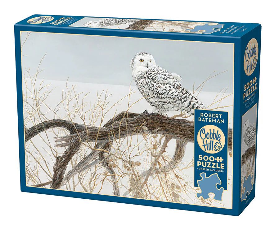 500pc: Fallen Willow Snowy Owl