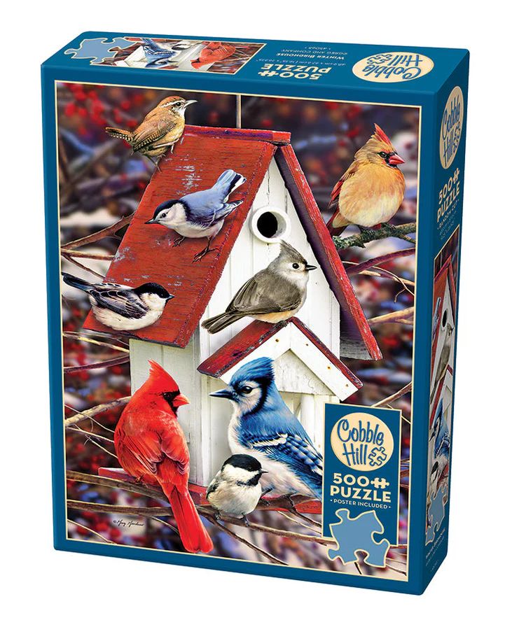500pc: Winter Birdhouse