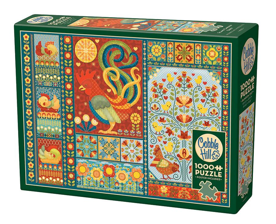 1000pc: Scandi Chicken Quilt