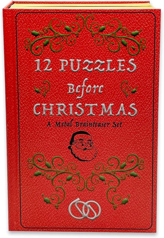 12 Puzzles Before Christmas - Metal Brainteaser Set