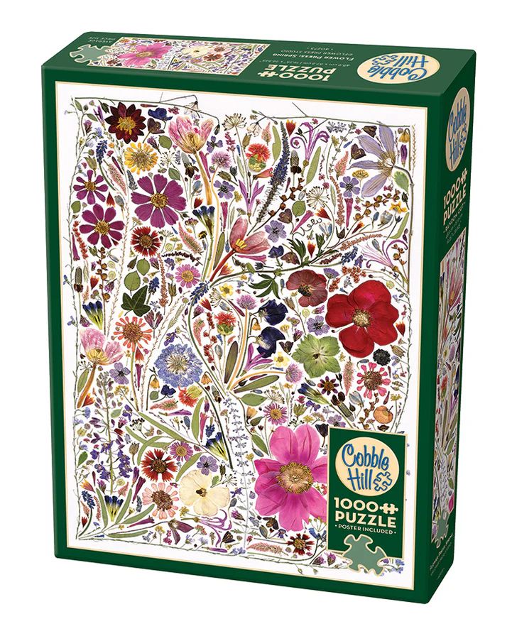 1000pc: Flower Press: Spring