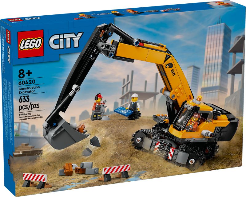 LEGO® CITY - Yellow Construction Excavator