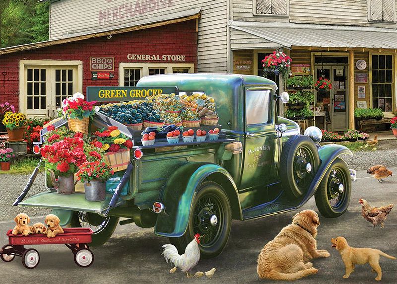 35pc: Tray Puzzle - Green Grocer