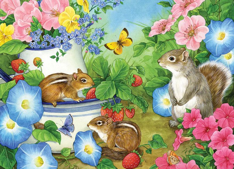 35pc: Tray Puzzle - Squirrel Talk