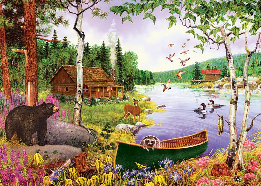 35pc: Tray Puzzle - Bear Lake