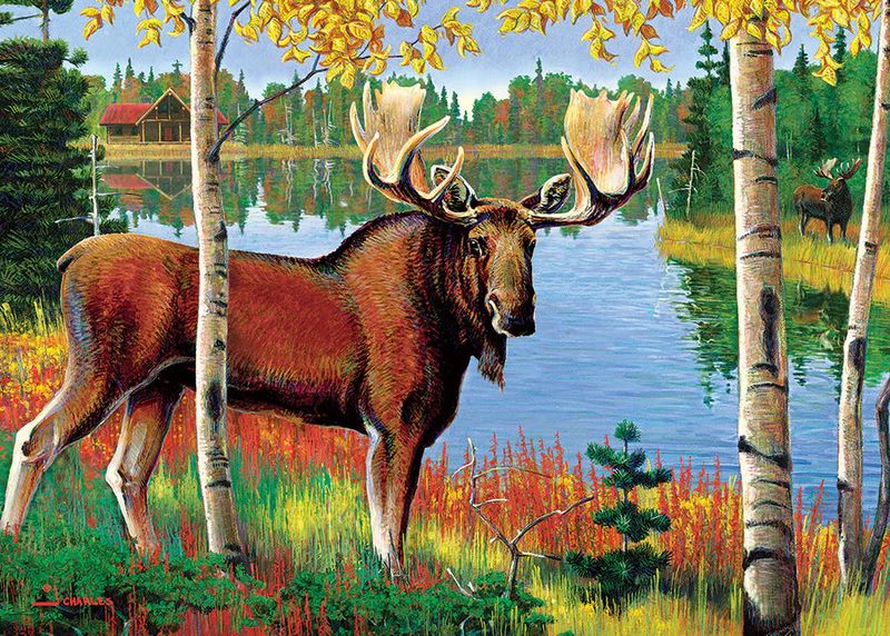 35pc: Tray Puzzle - Moose
