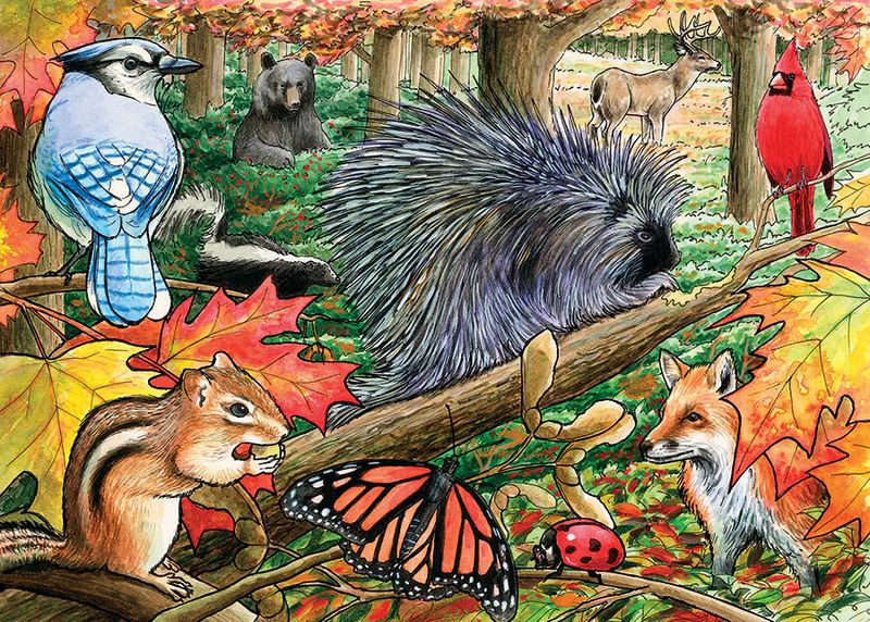 35pc: Tray Puzzle - Eastern Woodlands