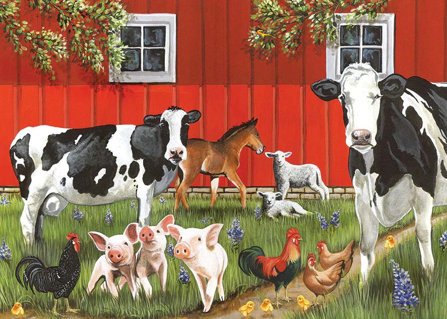 35pc: Tray Puzzle - Red Barn Farm