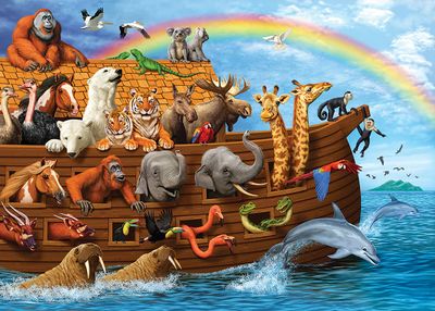 35pc: Tray Puzzle - Voyage of Ark