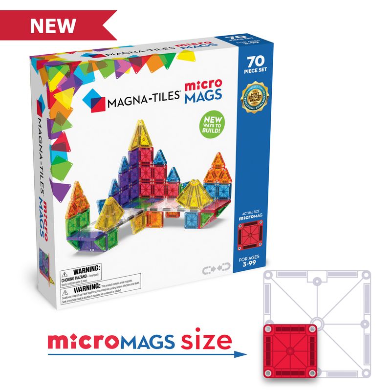 Magna Tiles - MicroMags 70 Piece Deluxe Set