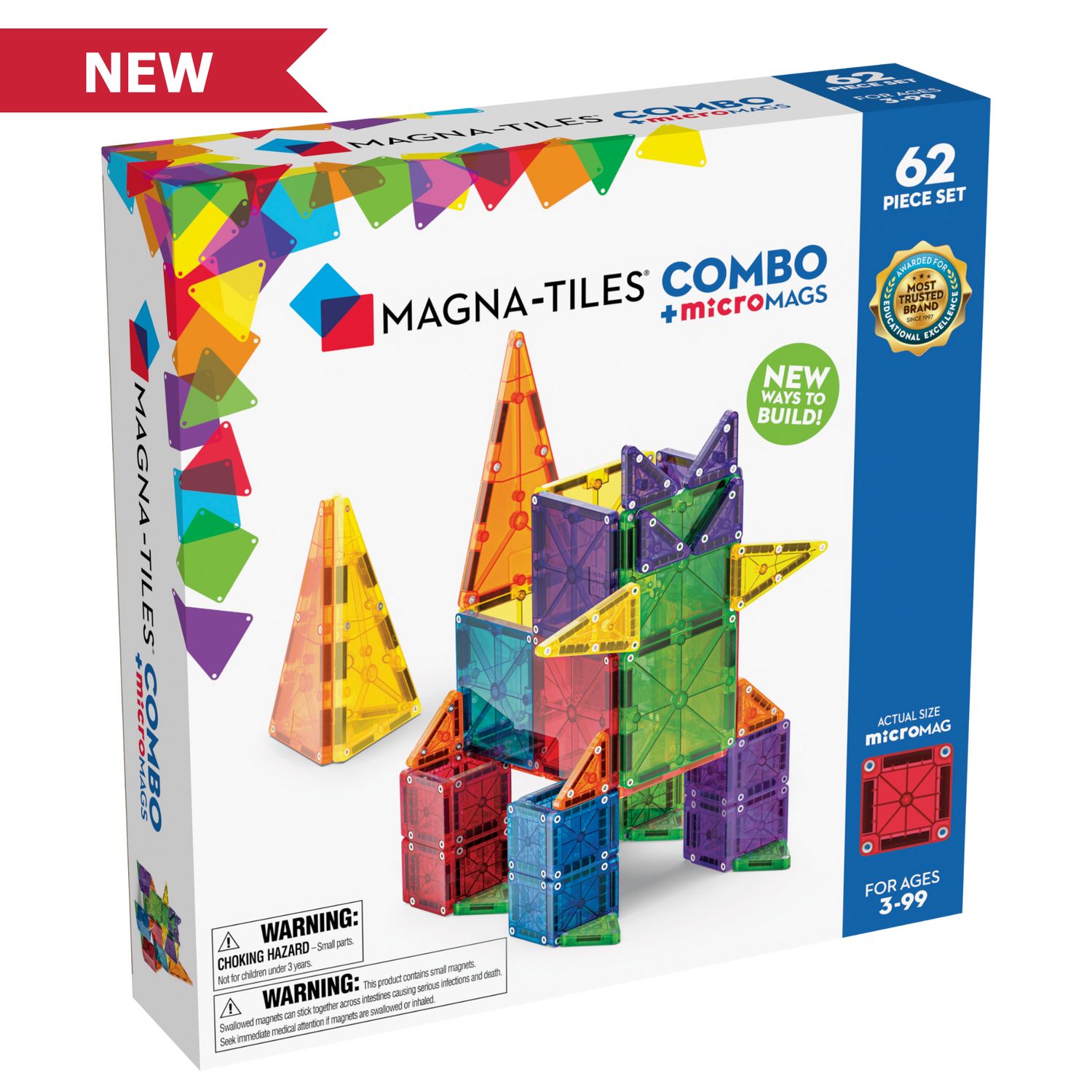 Magna Tiles - MicroMags 62 Piece Combo Set