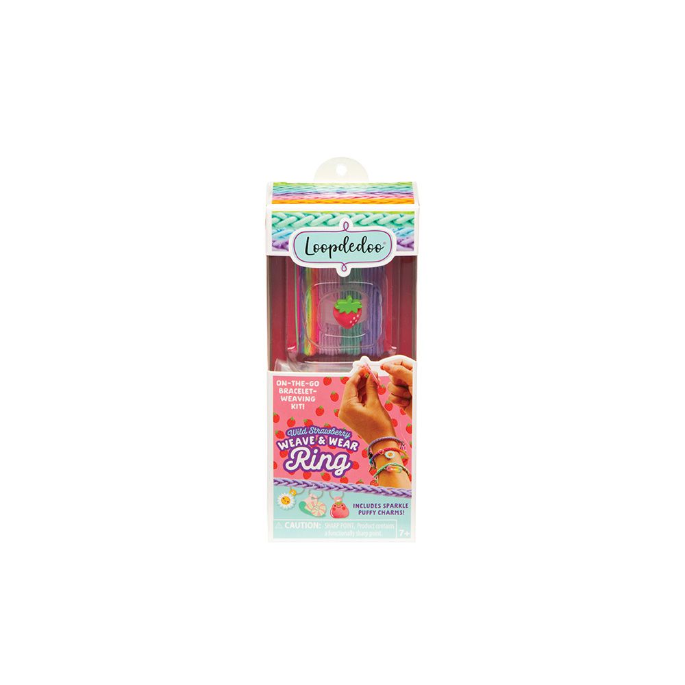 Loopdedoo - Weave and Wear Ring -, Style: Wild Strawberry