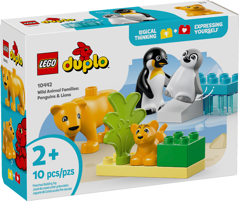 LEGO® DUPLO -  Wild Animal Families: Penguins &amp; Lions