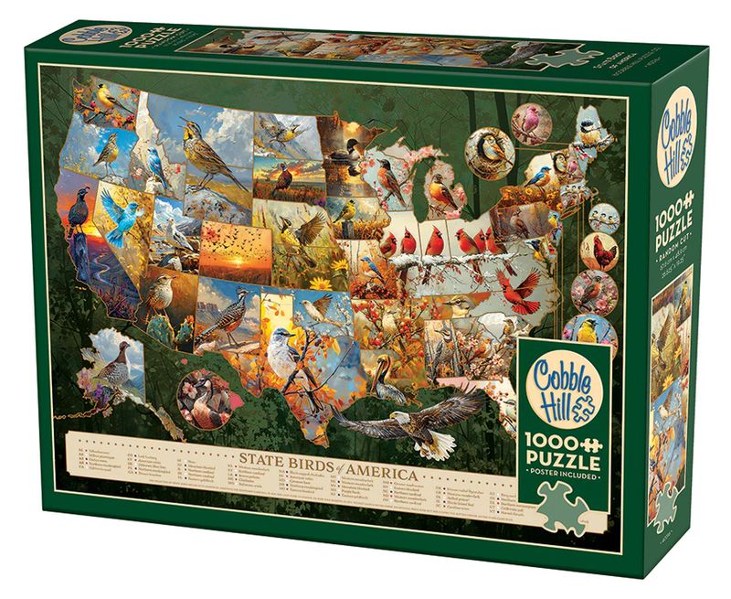 1000pc: State Birds of America