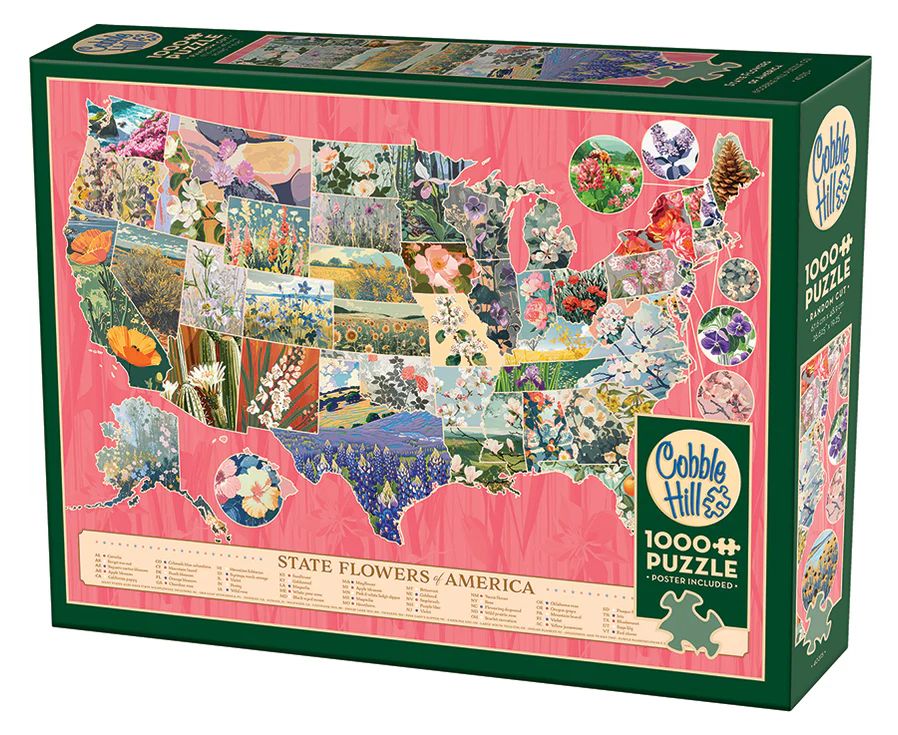 1000pc: State Flowers of America