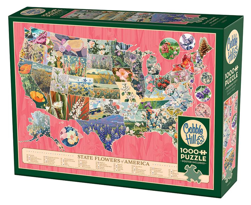 1000pc: State Flowers of America