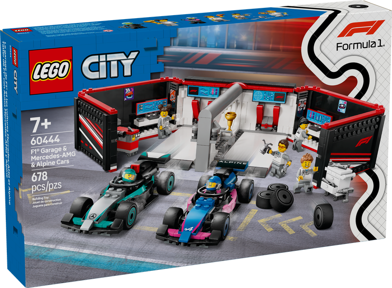 LEGO® CITY - F1® Garage &amp; Mercedes-AMG &amp; Alpine Cars