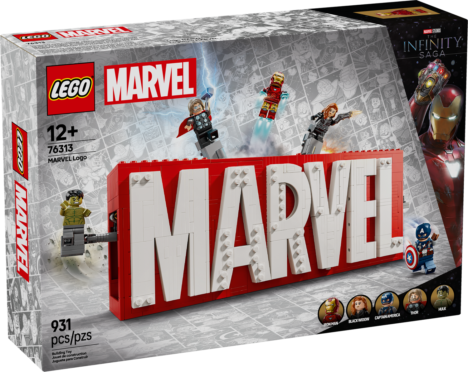 LEGO® SUPER HEROES MARVEL - MARVEL Logo and Minifigures