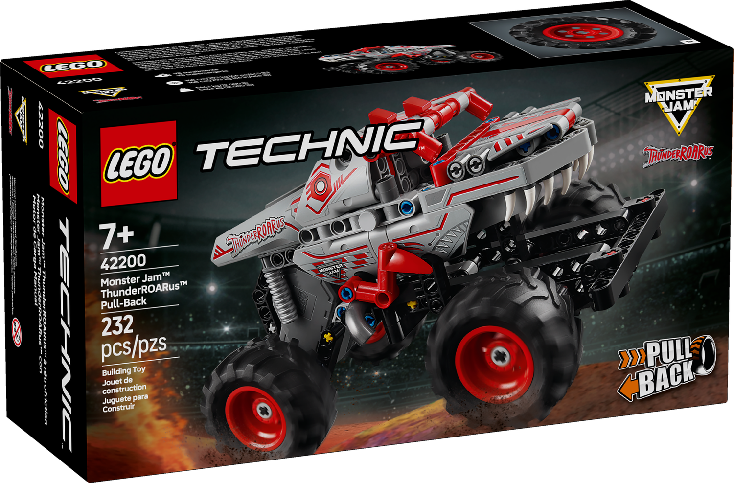 LEGO® TECHNIC - Monster Jam™ ThunderROARus™ Pull-Back