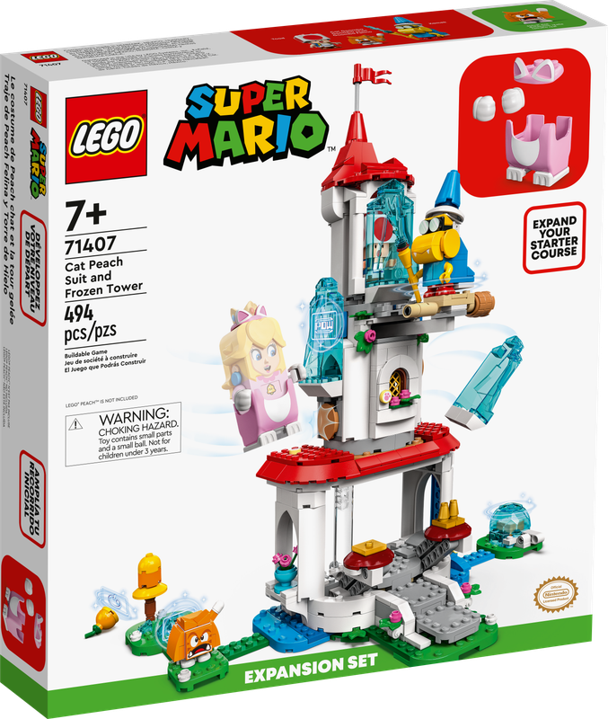 LEGO® SUPER MARIO - Cat Peach Suit and Frozen Tower Expansion Set