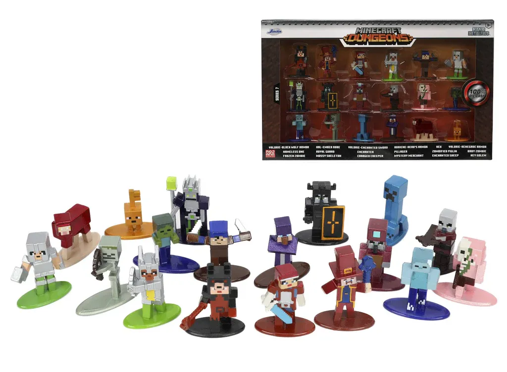 Jada - 1.65 Nano Metalfigs Minecraft 18 pk Series 7