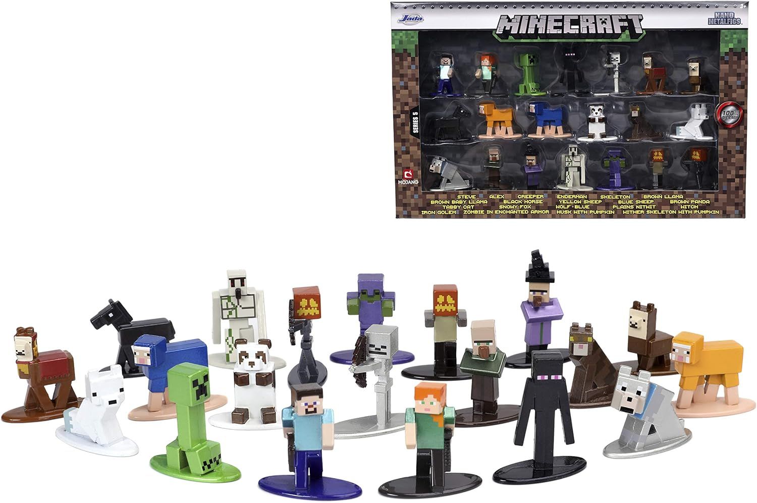 Jada - 1.65 Nano Metalfigs Minecraft 20 pk Series 5