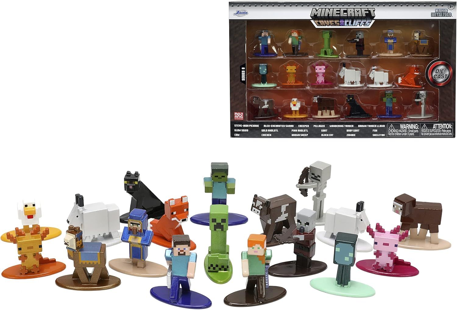 Jada - 1.65 Nano Metalfigs Minecraft 18 pk Series 8