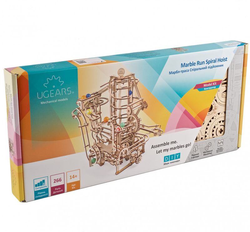 UGears - Marble Run - Spiral Hoist 266pc (Adv)