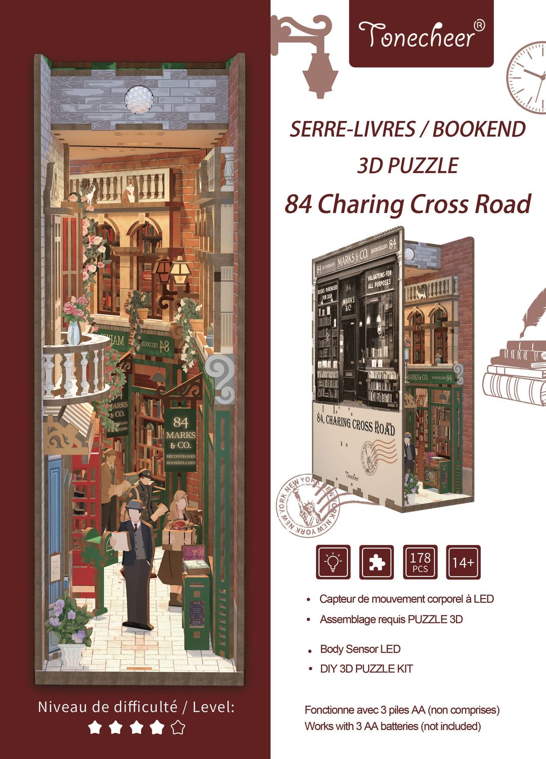 JaCaRou Puzzles - Bookend - 84 Charing Cross Road