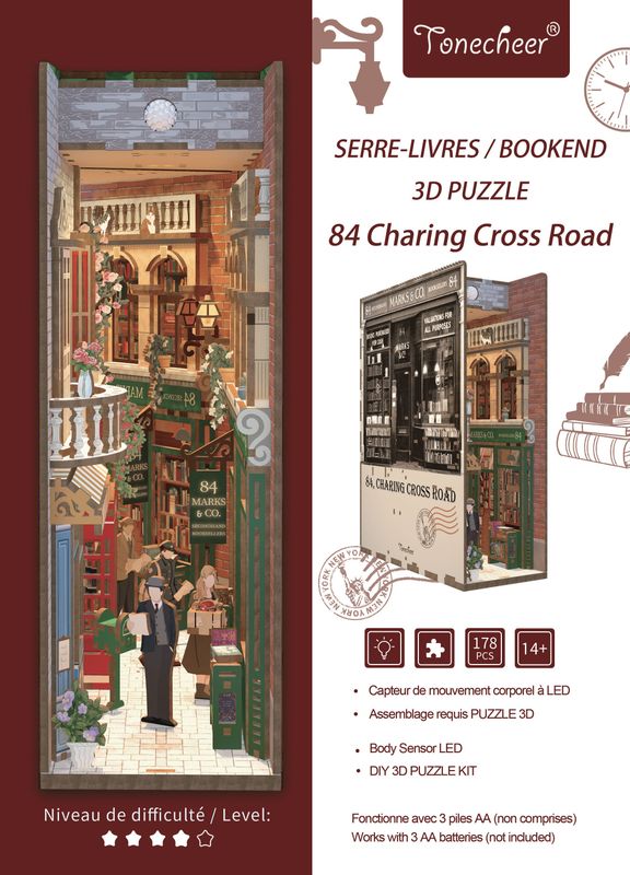 JaCaRou Puzzles - Bookend - 84 Charing Cross Road