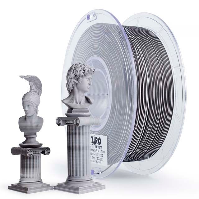 Ziro 3D Filament - Gradient Matte PLA - Shadow