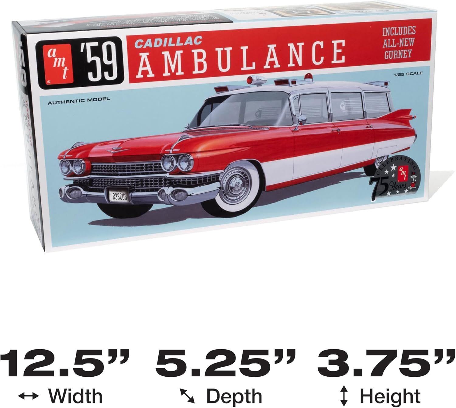 AMT - 1959 Cadillac Ambulance w/ Gurney