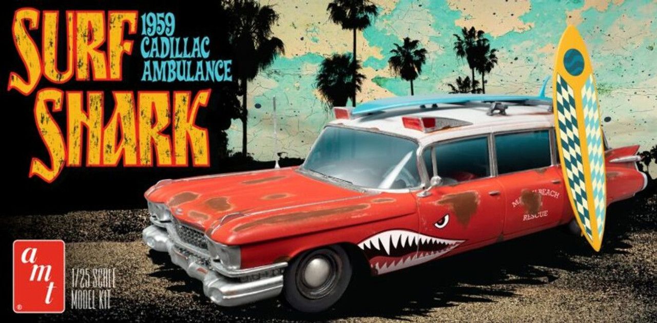 AMT - 1959 Cadillac Ambulance Surf Shark