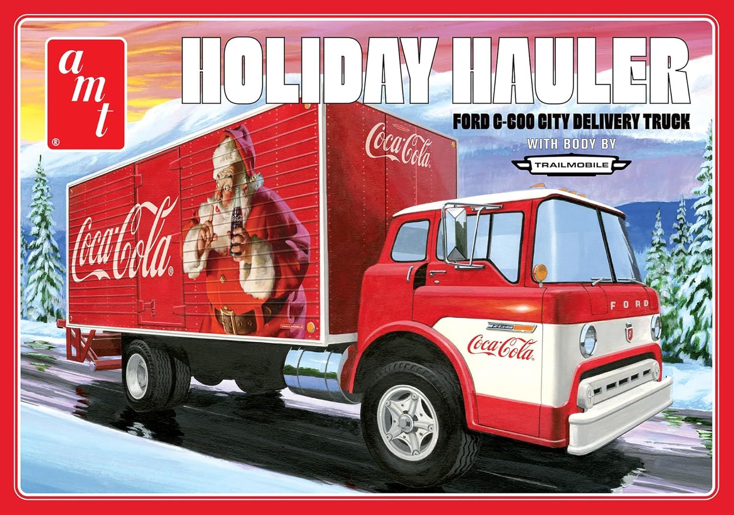 AMT - 1/25 C-600 City Holiday Delivery Truck Coca-Cola