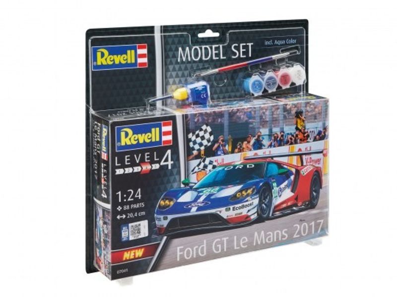 Revell - 1/24 Ford GT LeMans Race Car  w/ paint and glue