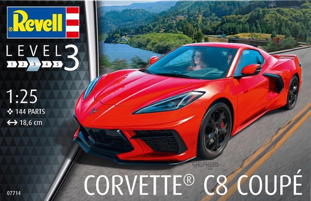 Revell - 1/25 Corvette C8 Coupe Car