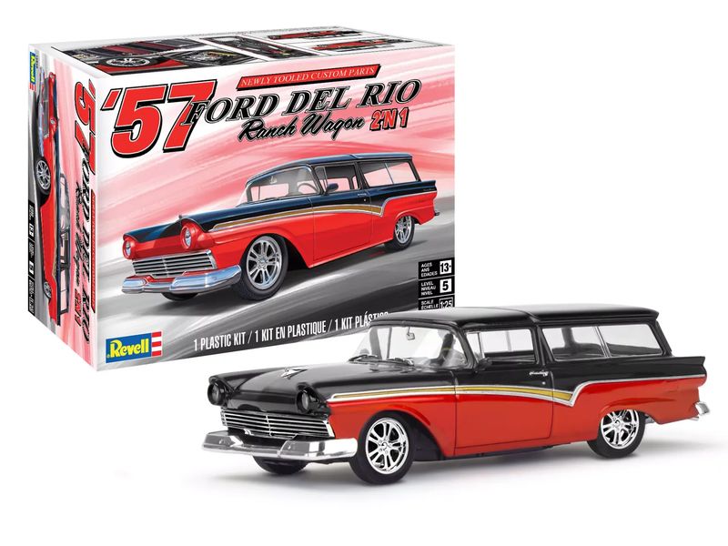 Revell - 1/25 1957 Ford Del Rio Ranch Wagon 2in1