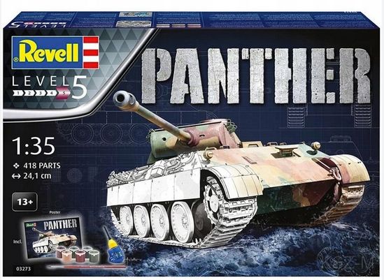 Revell - 1/35 Panther AUSF.D  w/ paint and glue