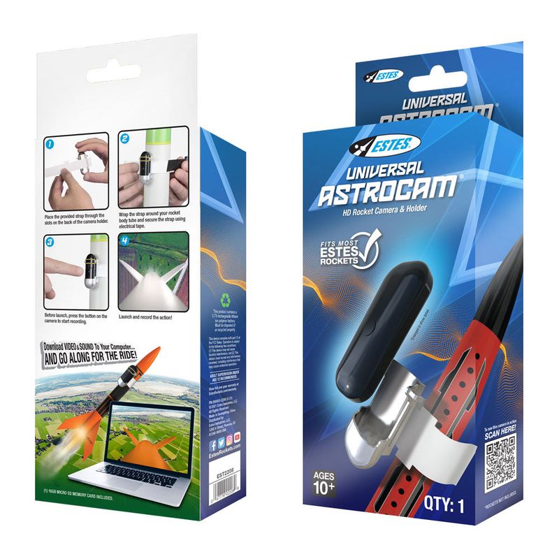 Estes Rockets - Universal AstroCam HD Rocket Camera and Holder
