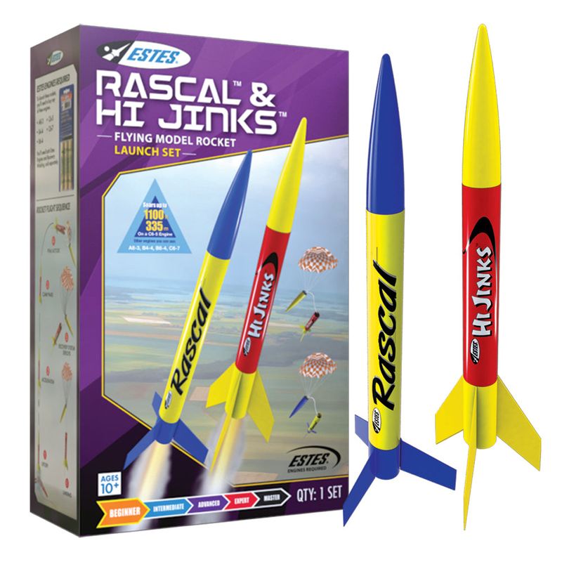 Estes Rockets - Rascal &amp; HiJinks (english only) Beginner (2 Rockets)