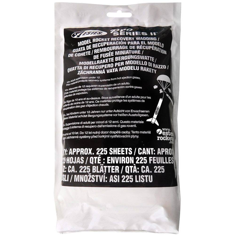 Estes Rockets - Pro Series II Recovery Wadding (39 Sheets)
