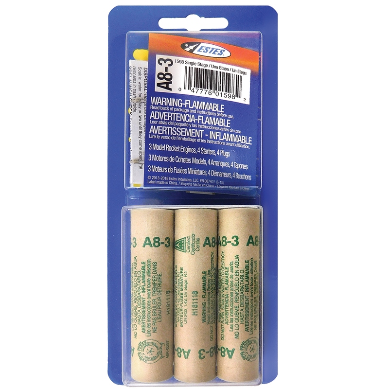 Estes Rockets - A8-3 (3 ea)