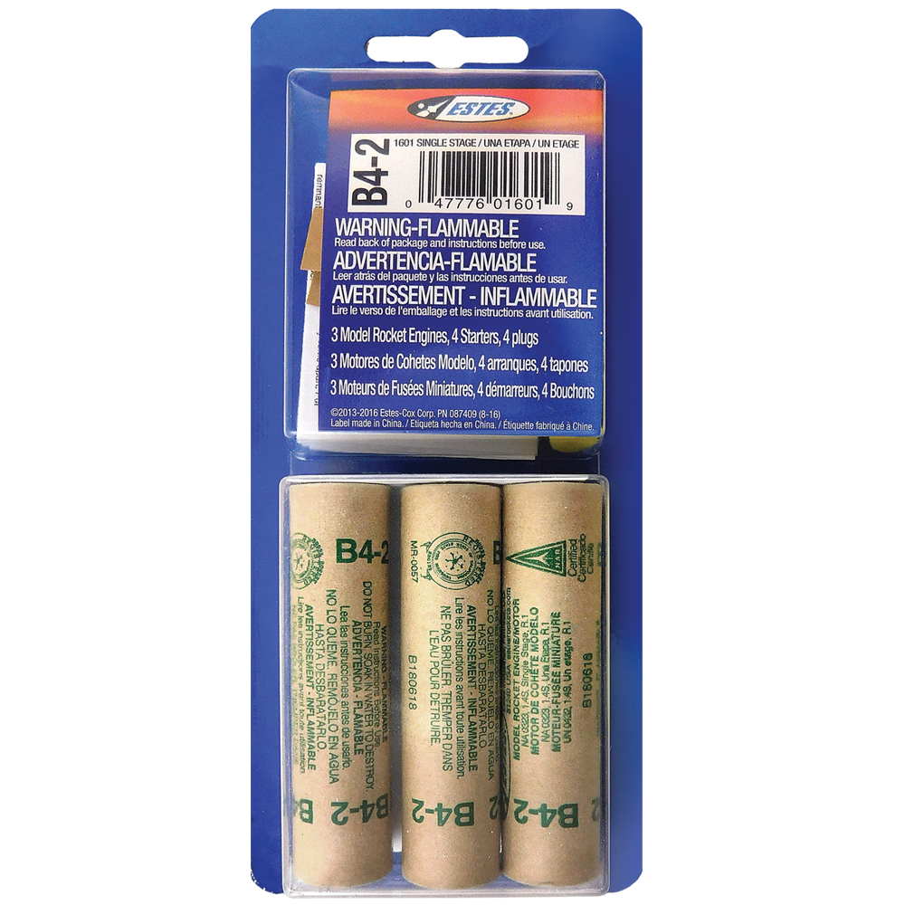 Estes Rockets - B4-2 (3 ea)