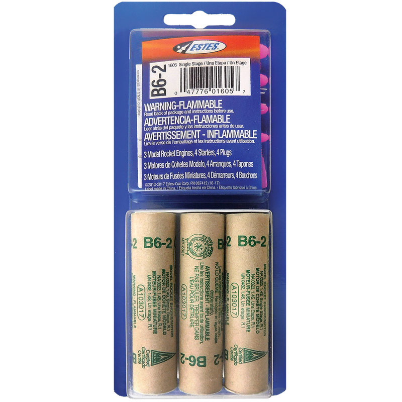 Estes Rockets - B6-2 (3 ea)