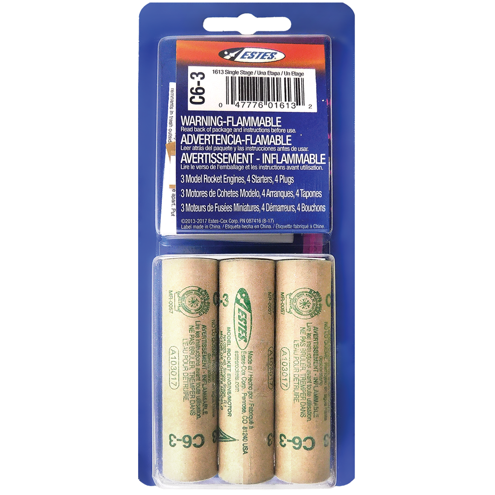 Estes Rockets - C6-3 (3 ea)