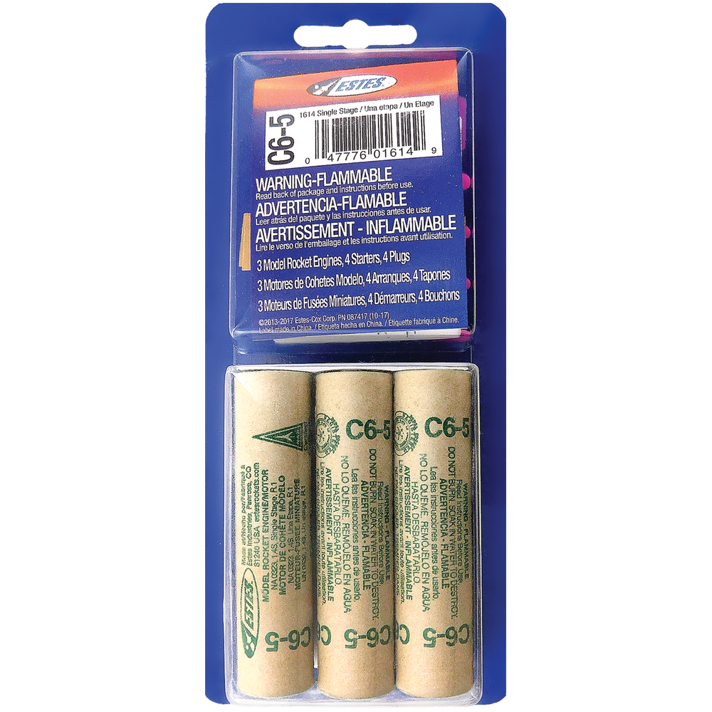 Estes Rockets - C6-5 (3 ea)