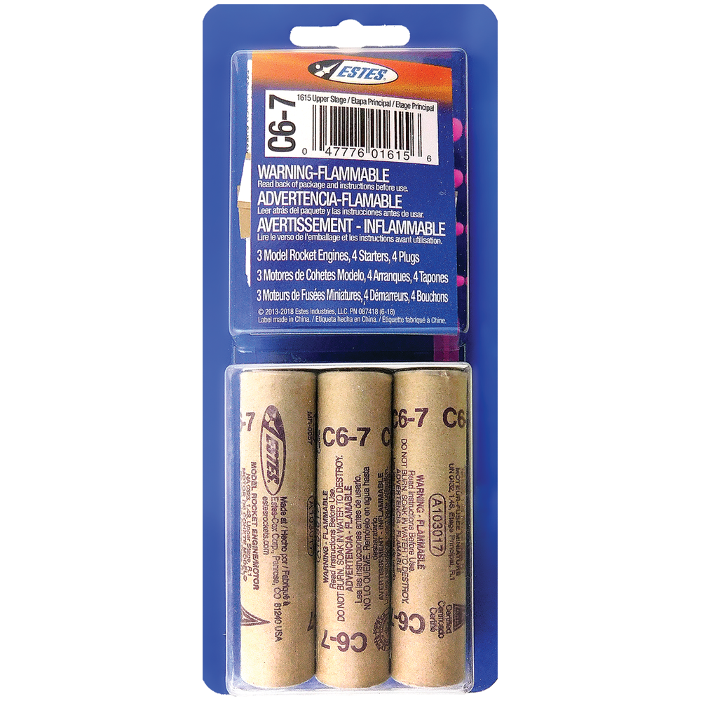 Estes Rockets - C6-7 (3 ea)