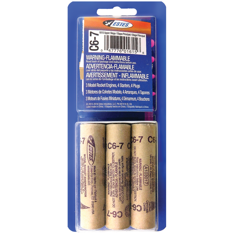 Estes Rockets - C6-7 (3 ea)