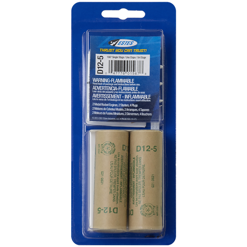Estes Rockets - D12-5 (2 ea)
